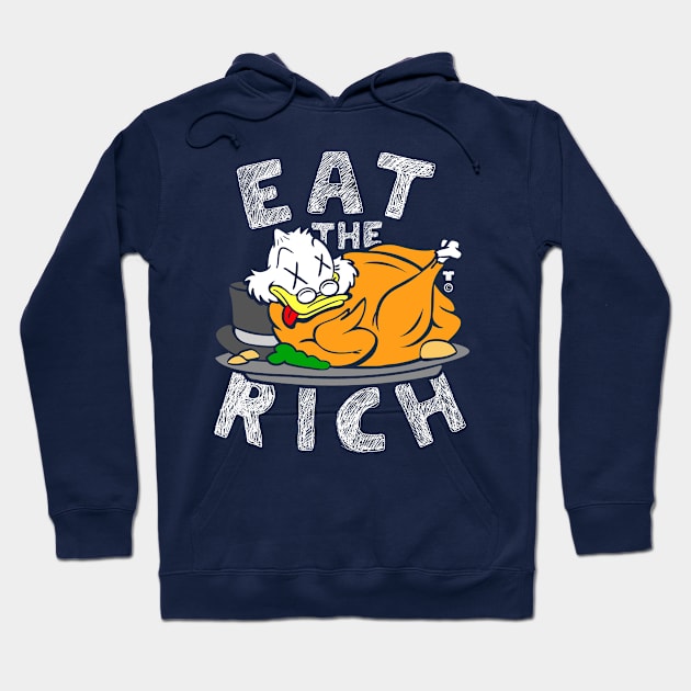 EAT THE RICH DUCK by TaizTeez Hoodie by TaizTeez